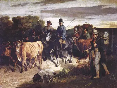 Die Bauern von Flagey kehren von der Messe zurück (The Peasants of Flagey Returning from the Fair) Gustave Courbet